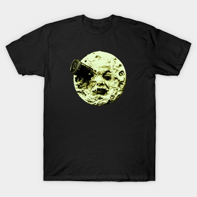 Movie Moon Man T-Shirt by Bommush Designs